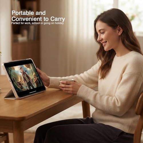 Image of MOCA Case for iPad (A16) 11th Generation 11 Inch 2025 10th Generation 2022 iPad 10.9 Inch Slim Stand Hard Shell Back Protective Smart Cover for 10.9 inch iPad 10th Gen 2022 Release A2696 A2757 A2777