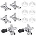 Pawfly 6 PCS One-Way Aquarium Air Flow Control Lever Valve Distributor Splitter Pump Accessories Set with 6 Suction Cups for Fish Tank