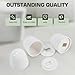 8PCS Toilet Bolt Caps Set – White Plastic Floor Bolt Covers with Washers