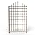 Dura-Trel Winchester 57 x 95 Inch PVC Vinyl Outdoor Garden Patio Trellis, with Wall Mounting Screws, Mocha