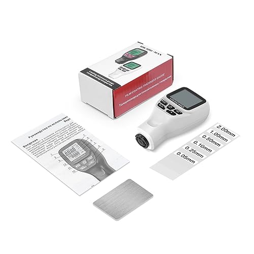 Medidor Digital de Espesor de Recubrimientos Automotriz STOBAZA para Materiales Ferrosos, Herramienta de Medición Versátil con Apagado Automático para Laboratorios, Talleres y Uso Exterior miniatura 3