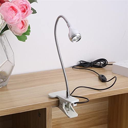 UBERSWEET Warm White, Black360 Degree Adjustable LED Eye Protection Desk Lamp Holder USB Flexible Neck Headboard Light Reading Book Reading Clip Lamp