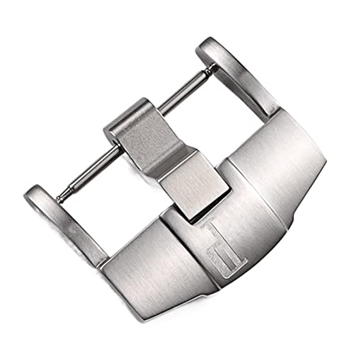 Accessoire boucle ardillon 24mm acier inoxydable pour bracelet montre