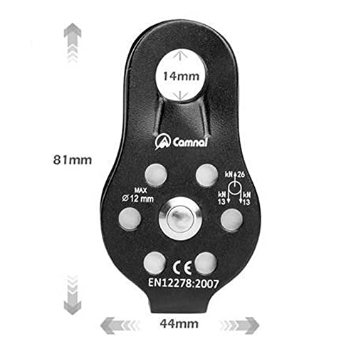predolo 26KN Micro Escalada de Propósito Pequenas Polias de Corda de Alumínio para / / Rapel Etc.,