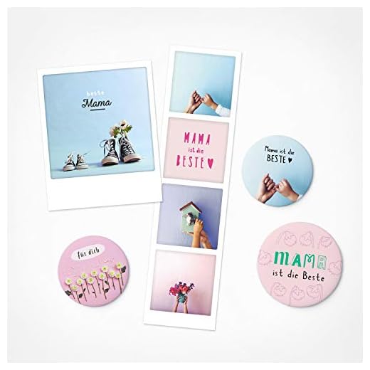 PICKMOTION Mamma är bäst | mors dag set | set med magneter och kort, presenter till mors dag