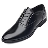 La couleur noire DADAWEN Homme Chaussures de Ville à Lacets Oxfords et Derbies Mariage Brogues Chaussures Noir 39