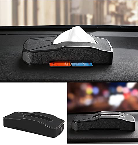 Image of NIKAVI M3012 Tissue Paper Holder for Car (Black)