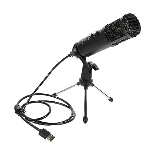 LIFKOME 1Set Microphone for Gaming and Streaming Low Noise Laptop Mic with Connecting Cable and Stand Compatible Laptops Reliable Sound for Podcasts