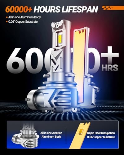 Image of SEALIGHT H11 LED Fog Light Bulb, Fit for Toyota RAV4 2012-2021, 17000LM 6000K White, H11 H16 H8 Fog Light Bulb Replacement, 1:1 Plug and Play Super Bright LED Fog Lights