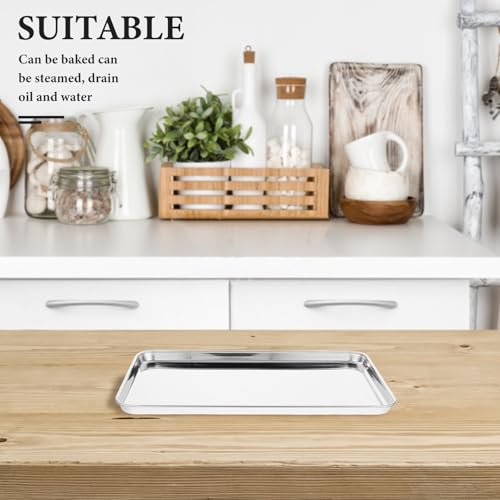 Plaques de cuisson rectangulaires en acier inoxydable pour éviter les moules déformés - 6