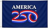 250 Anniversary USA Flag, Official America250 Navy Outdoor Flag 5' x 3', Licensed Commemorative Display, Part of the Official America 250 Merchandise Collection