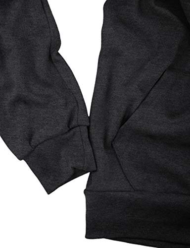 Ohoo Mens Color-Block Hooded Sweatshirt with Kangaroo Pocket Slim Fit Lightweight Pullover4