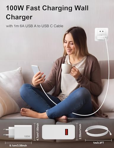 Chargeur rapide 100W Xiaomi Redmi résout le probleme des prises avec cable 2m
