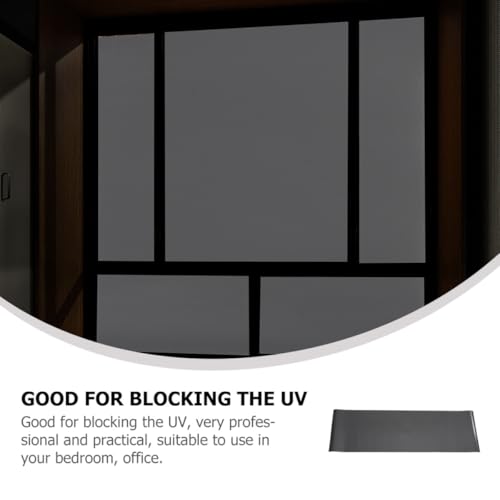 Película de privacidad para ventana Luxshiny 100x40 cm negra miniatura 5