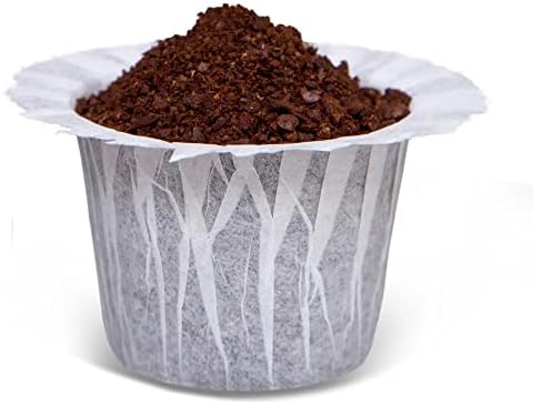 Disposable Coffee Filters, 200 Counts Coffee Filter Paper for Keurig Brewers Single Serve 1.0 and 2.0 Fits All Brands Reusable K Cups (One kcup included)) (white, 200)