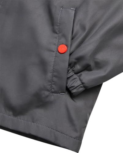 Image of DKNY Boys Fleece Jacket - Water and Wind Resistant Polar Fleece Lined Boys Windbreaker Jacket - Cozy Outerwear Kids Jackets