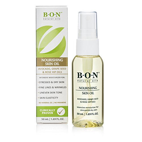 B.O.N Multiuse Skincare Oil. Daily Moisturizer for Dry Skin, Hair, Nail, Cuticle, Beard, Face, Scalp, Foot. Essential Beauty Treatment Product for Men and Women | No Parabens - 50 mL (1.69 FL. OZ.)