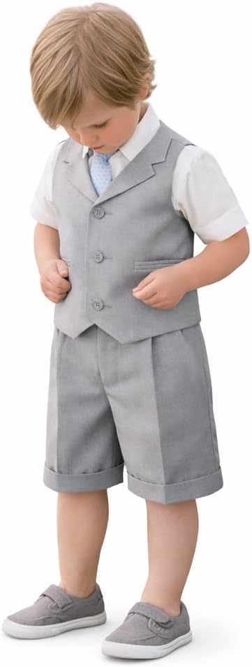 Gino Giovanni G240 Baby Toddler Boy Summer Suit Vest Short Set