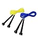 Move-It Designed by Parents Adjustable Kids Jumping Rope, Pack of 2 (Blue/Yellow), Designed for Extended Play with "Playbook", Soft Rope for Skipping, Exercise, and Cardio