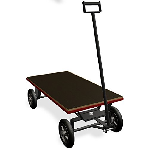 Carro Plataforma Economico Pneu Maciço- Carrinho Plataforma