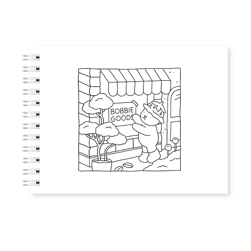 Livro de Colorir Bobbie Goods Pink 100 Folhas 180 Gramatura Coloring Book Adult