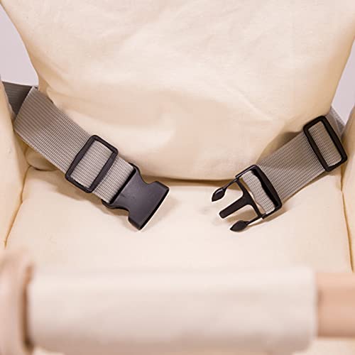 Conjunto de assento de lona de madeira para bebês, balanço de pendurar para ambientes internos e ext