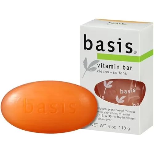 Basis Vitamin Bar Soap, Cleans + Softens, 4 Oz - 2Pc