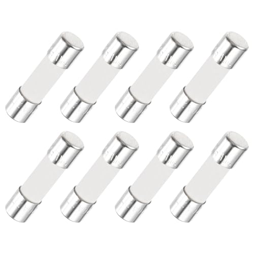 Image of sourcing map 8Pcs Time Delay Fuse Ceramic Fuses Tube 5mm x 20mm 250V 20A Slow Blow Fuse Repair Circuit Boards,Lighting Equipment, Instrumentation,Home Appliance