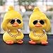 wonuu Cute Yellow Duck Car Ornaments Cool Duck Car Dashboard Decorations Shaking Head Doll