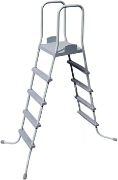 Stainless Steel Pool Climbing Thicken Stairs Ground Swimming Pool Ladder Watchstand Referee Chair Surveillance Chair Rust-Proof Pool 52ft,a