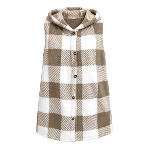 Sweater Vest Women Soft Warm Button Down Fuzzy Light Weight Jackets - image 7