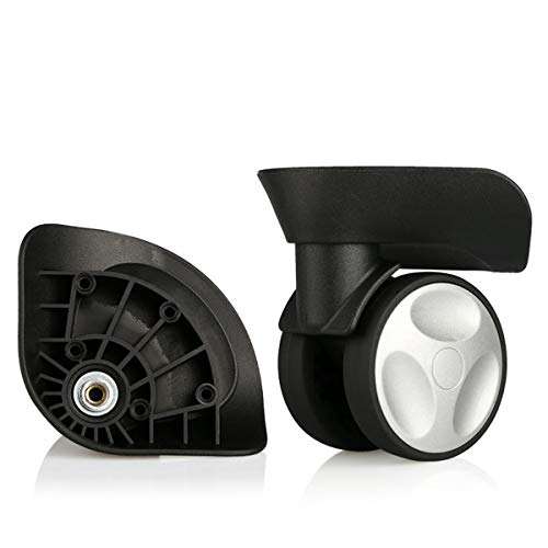 Luggage Wheel,Luggage Suitcase Wheels, 360 Degree Swivel Luggage Mute Wheel Suitcase Replacement Repair Wheels Parts Spinner (W172#)