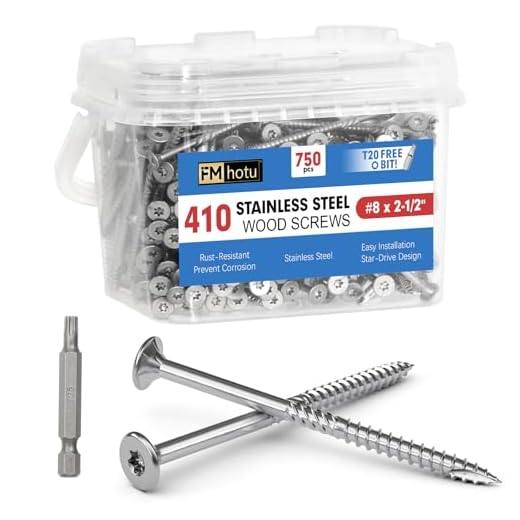Stainless Steel Deck Screws for Outdoor Use