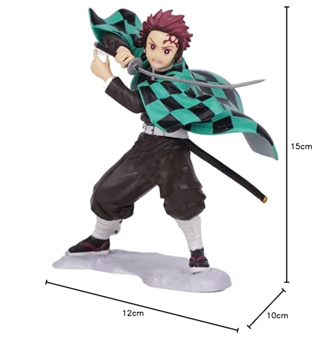 Image of Offo Anime Tanjiro Kamado White Base Action Figure| Lightweight and Attractive Durable Toy Figures for Home Decors Office Desk and Study Table