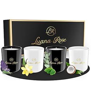Luana Rose Duftkerzen Geschenkset Frauen – Stumpenkerzen + Sojawachskerzen als Geschenk für Freundin und Frau – Kerzen…