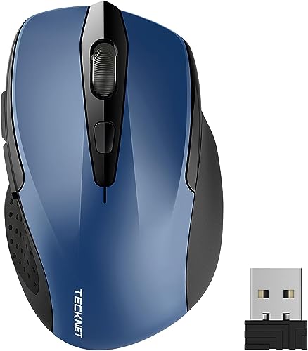 TECKNET Mouse Wireless, Pro 2.4G Mouse Senza Fili Ergonomico 2600