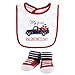 Hudson Baby Unisex Baby Cotton Bib and Sock Set, Valentine Truck, One Size