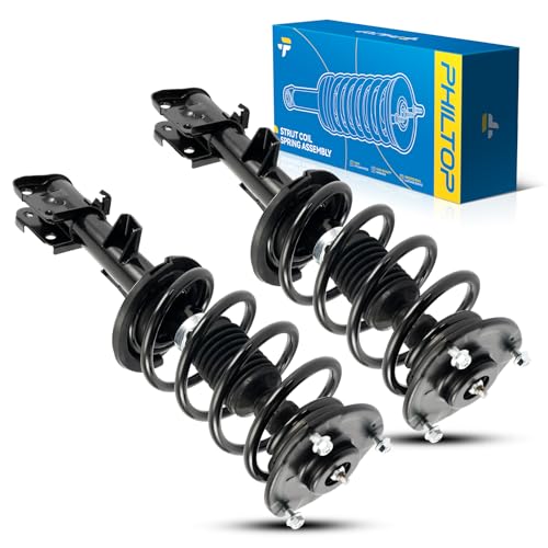 Image of PHILTOP Front Complete Struts Assembly with Coil Spring For 2010-2012 Hyundai Santa Fe 373044 * 2-Quick Loaded Suspension‌