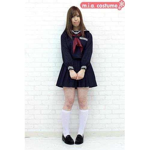 セーラー服　夏服&冬服　セット Amazon.co.jp: 長袖セーラー服セット サイズ:BIG 色:紺 □冬服