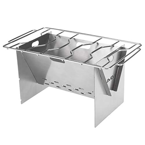 DECDEAL Camping Fogão A Lenha Ao Ar Livre Portátil Dobrável Mochila de Aço Inoxidável Fogão de Cozin