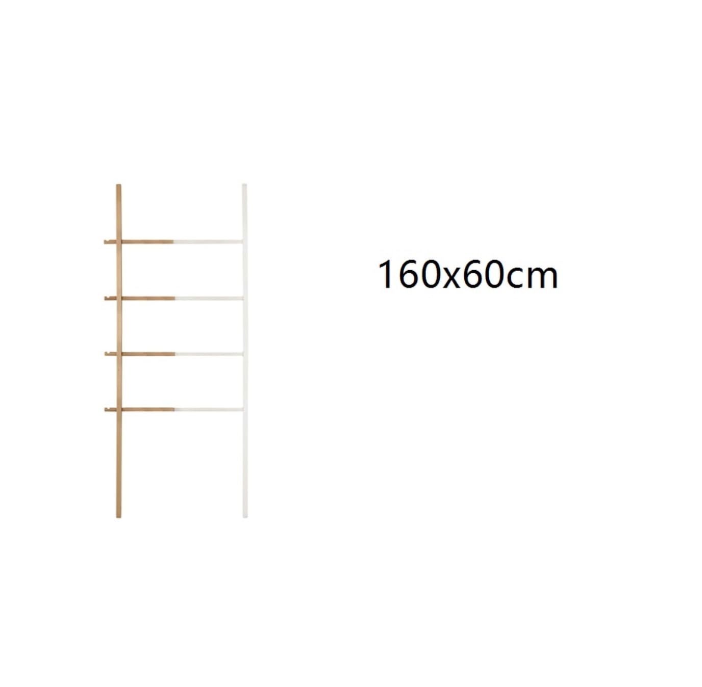 Toallero Escalera For Toallas, Estante De Madera, Manta, Ropa For Baño Y Dormitorio Independiente(Black)
