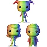 Funko Pop! Heroes: DC Pride Collectors Set - Rainbow Glitter 3 Figure Set: Harley Quinn, Poison Ivy,...