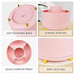 Pink Office Desk Accessories, 15pcs Office Supplies 360°Pen Holder , Stapler, Staple Remover, Tape Dispenser,Tape Refills, Binder Paper Clips Kit, Scissor, Cute Desk Accessories for Women Gift Set - Image 5