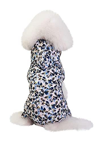 Chiot mouillé solution avec cette jaquette imperméable réglable motif fleurs