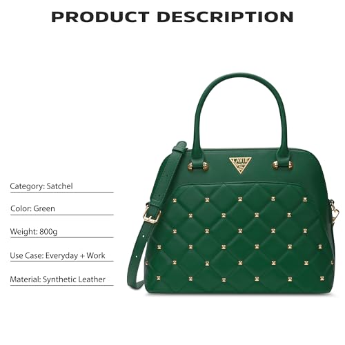 Image of Lavie Signature Women's Stud Elko Satchel Handbag | Satchel Bag for Work | Ladies purse | Stylish Shoulder Bag | Gift For Women