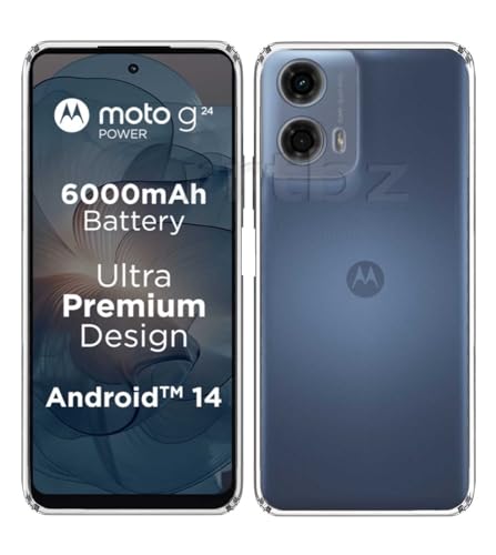 Image of Soft Silicone TPU Back Cover Compatible with Motorola G24 Power