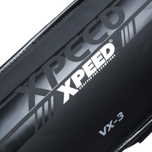 Image of XPEED Matt PU Grappling ShinGuard /Shin Pad | Thick Padding Forefoot | Shin Guard for Men and Women | Training Practice and Sports | Kickboxing shinpad | Baseball | Cricket | Sports Shinguards (S)