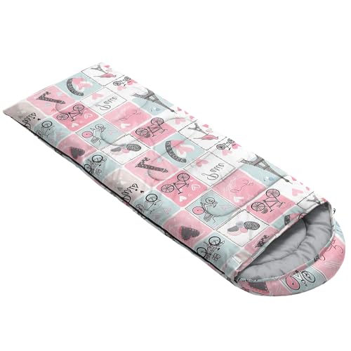 Image of QOOMO Camping Sleeping Bags,3 Season Warm & Cool Weather,Lightweight,Waterproof Sleeping Bags for Adults & Kids,Traveling,and Outdoors,Camping Gear Equipment