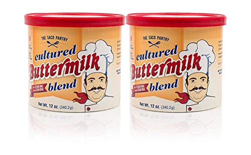 SACO Pantry Cultured Buttermilk Blend, for Cooking and Baking, Low-Fat, Low-Cholesterol, Gluten-Free, Nut-Free, 12oz, Pack of 2
