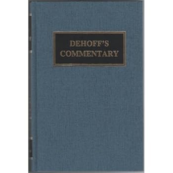 Hardcover Dehoff's Commentary Volume II (2) OLD TESTAMENT HISTORY JOSHUA- ESTHER Book
